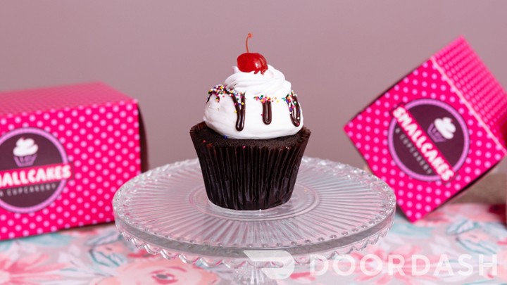 Hot Fudge Sundae Cupcake