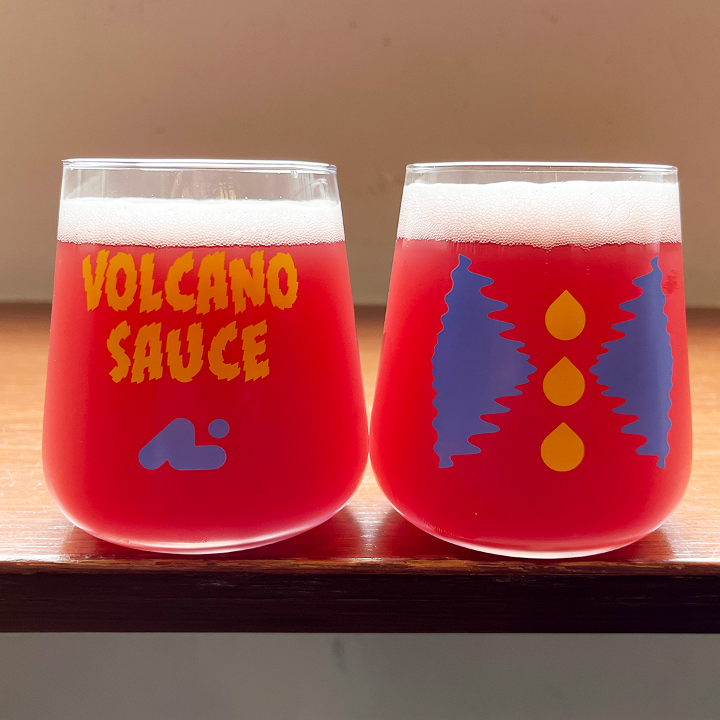 Volcano Sauce Glass