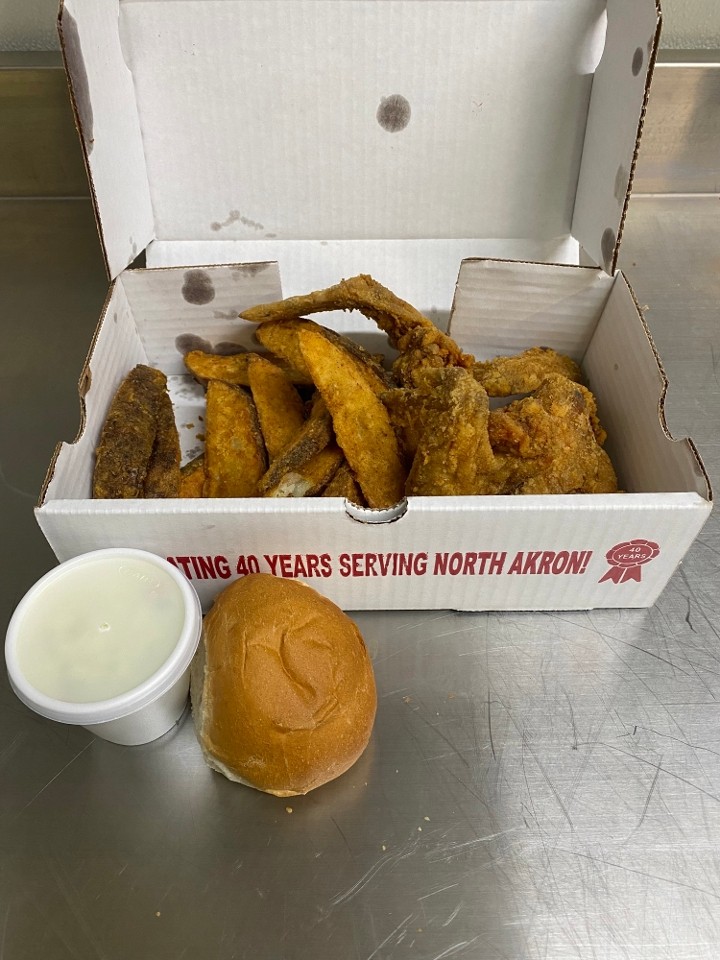4 PC WING DINNER DELUXE