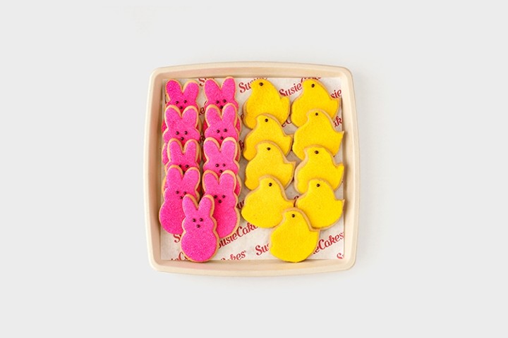 Chick and Bunny Easter Frosted Sugar Platter