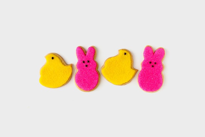 Chick and Bunny Easter Frosted Sugar Cookie 4-box