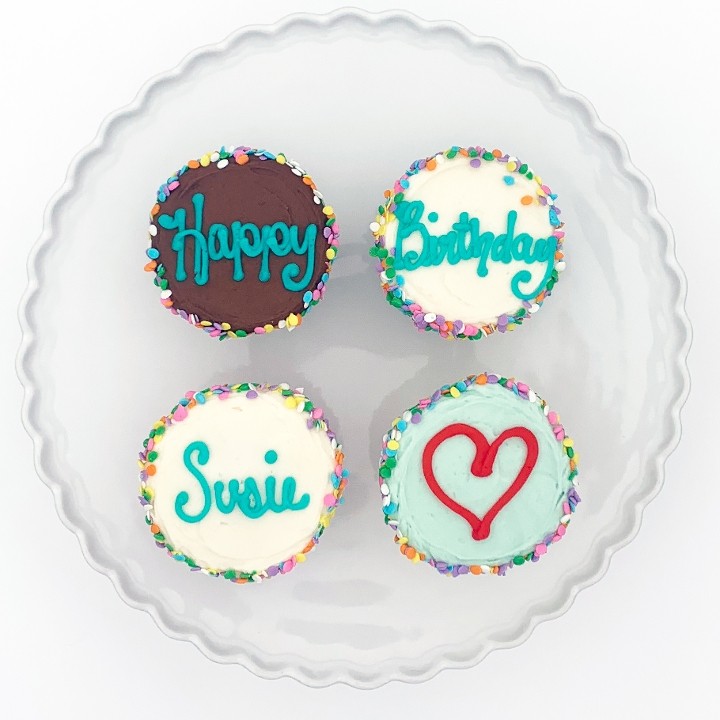 Personalized Happy Birthday Cupcake 4 Box