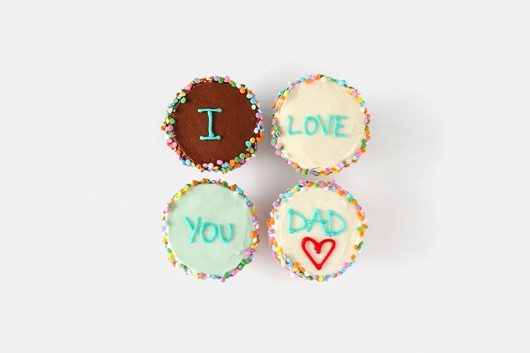 I Love You Dad Cupcakes 4-box