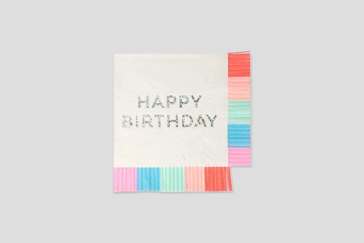 Meri Meri - Birthday Fringe Small Napkins