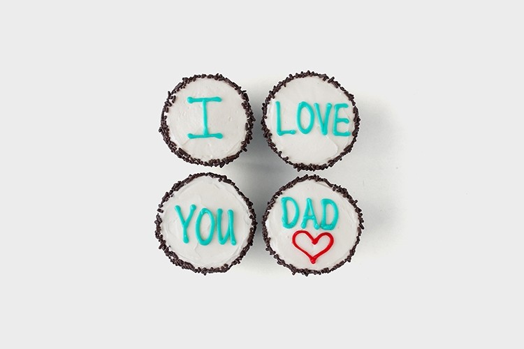 Flourless I Love You Dad Cupcakes 4-box