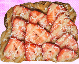 Almond Butter Tahini Strawberry Toast