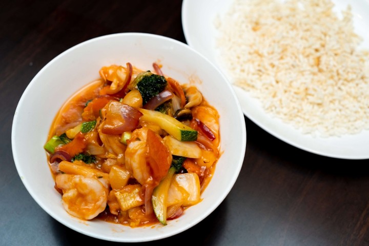 410. Shrimp with Sizzling Rice