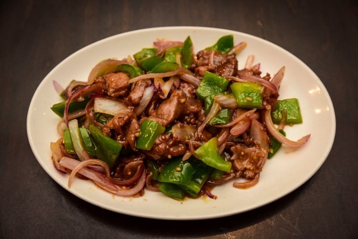 601. Beef with Green Peppers