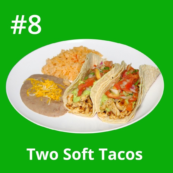 Combo #8 Soft Tacos