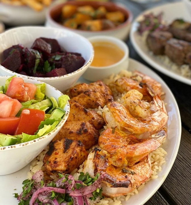 Grilled Kebab Plate "2 Kebabs Lunch" w/2 sides