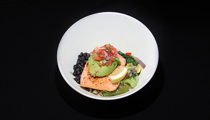 Herb Crusted Salmon Bowl
