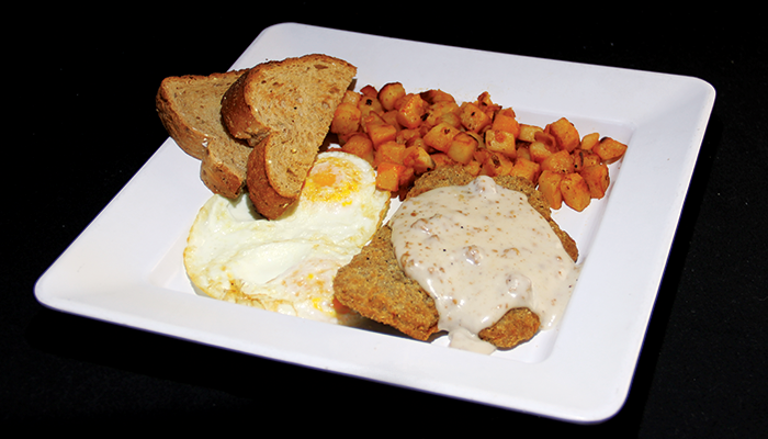 Country Fried Steak and Eggs