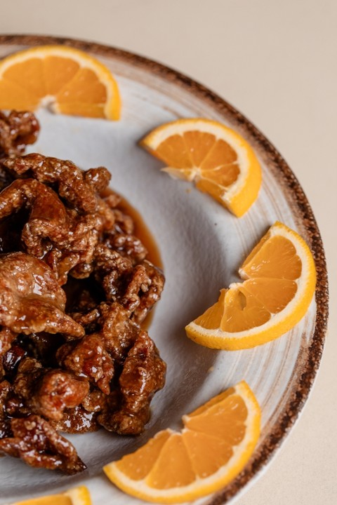 Crispy Beef With Orange And Tangerine Peel