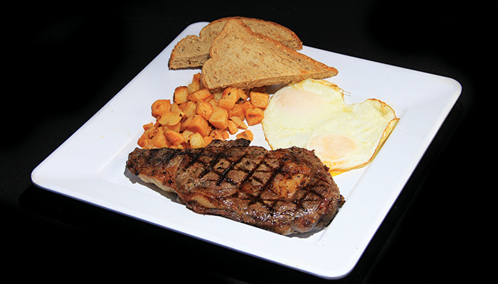 Rib Eye Steak and Eggs