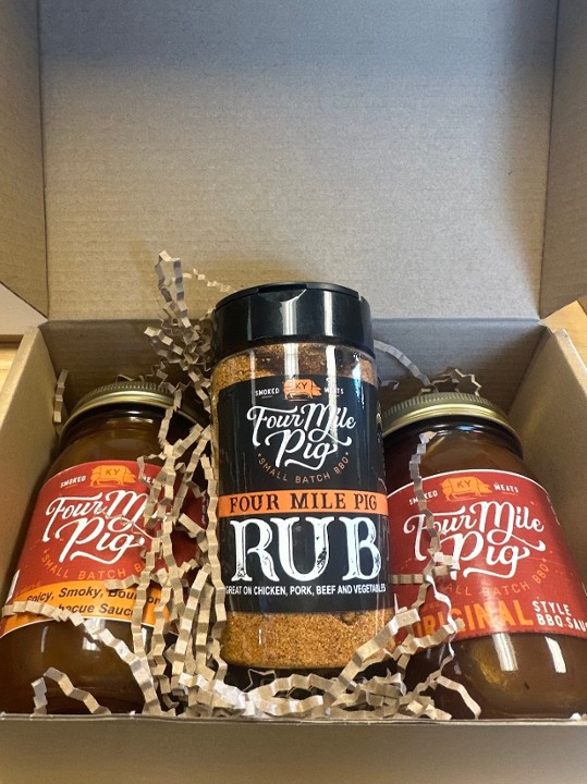 BBQ Sauce Box Set with dry rub
