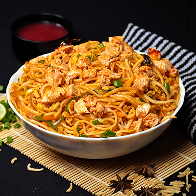 Schezwan Chicken Noodles 🌶️