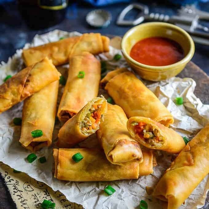 Veg Spring Rolls(4 pcs)