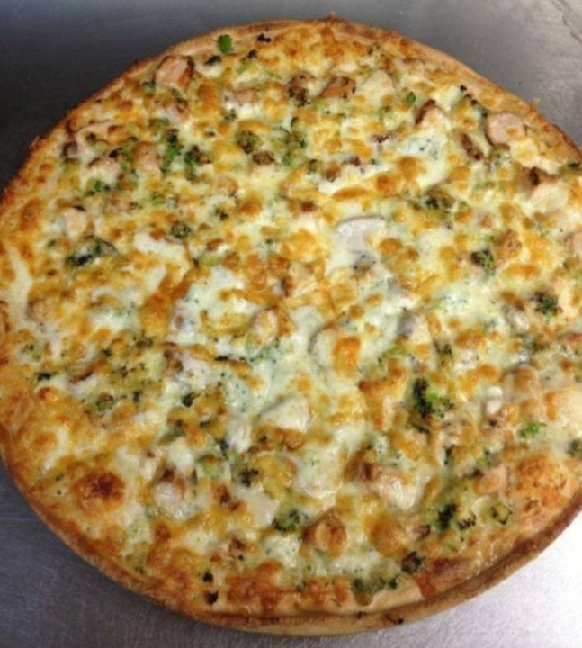 12" GF BROCCOLI CHICKEN ALFREDO PIZZA