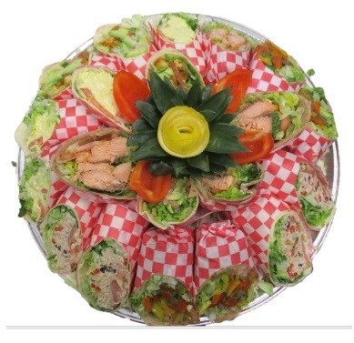 Vegetarian and/or Fish Wraps Platter