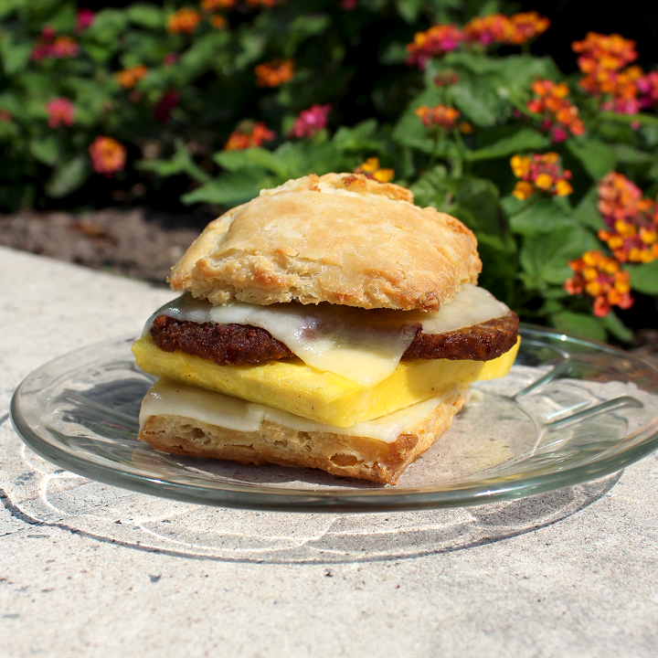 Veggie Sausage & Egg Biscuit