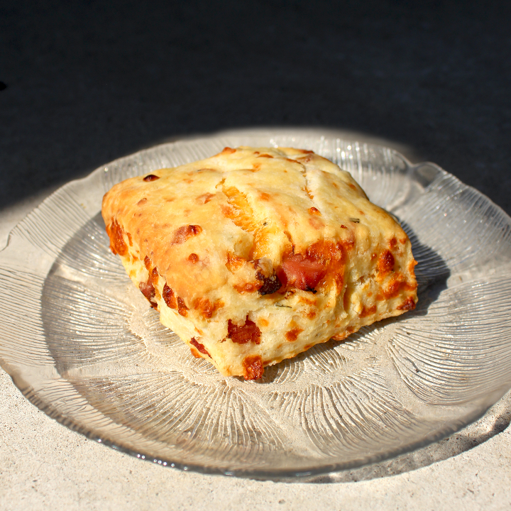 Ham and Cheddar Biscuit