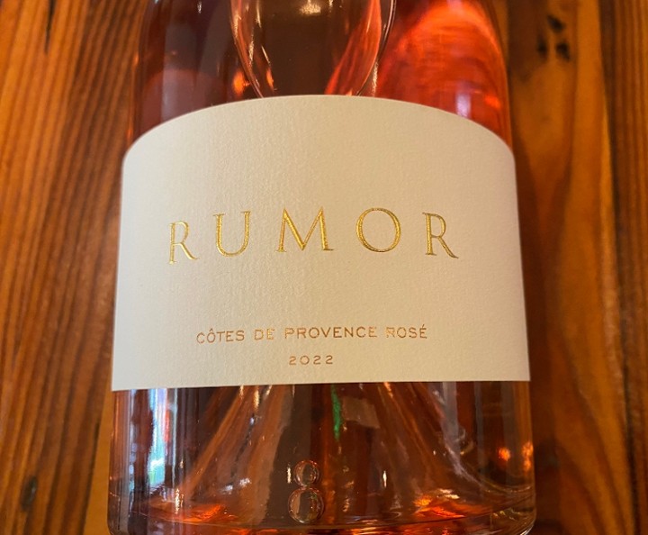 BT Rosé. Rumor. Côte de Provence.