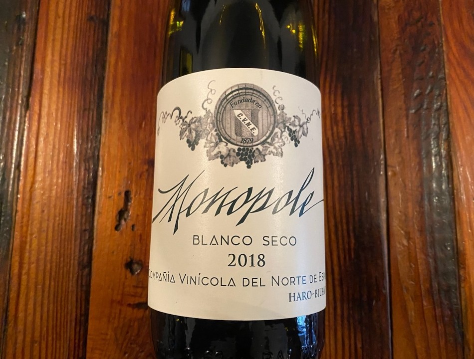White Rioja. CVNE  "Monopole Clásico". Spain.
