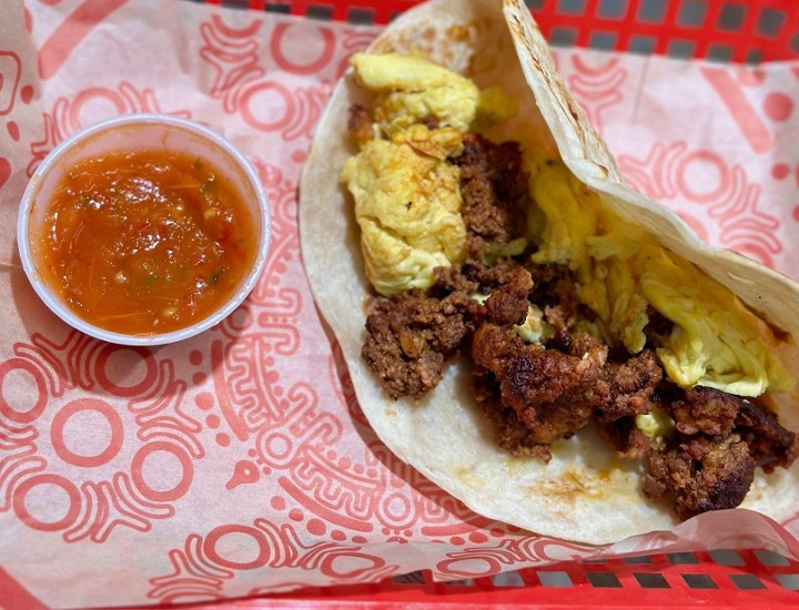 Breakfast Taco Chorizo And Egg