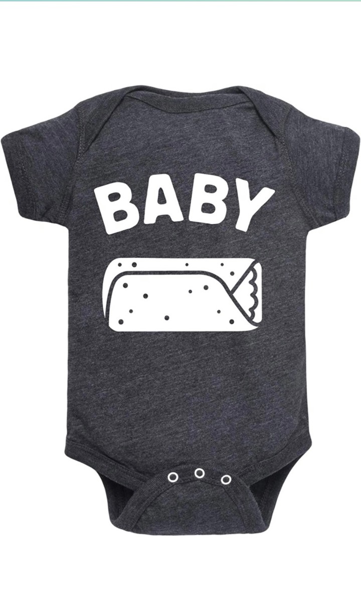 3-6 month-Baby Burrito Onesies
