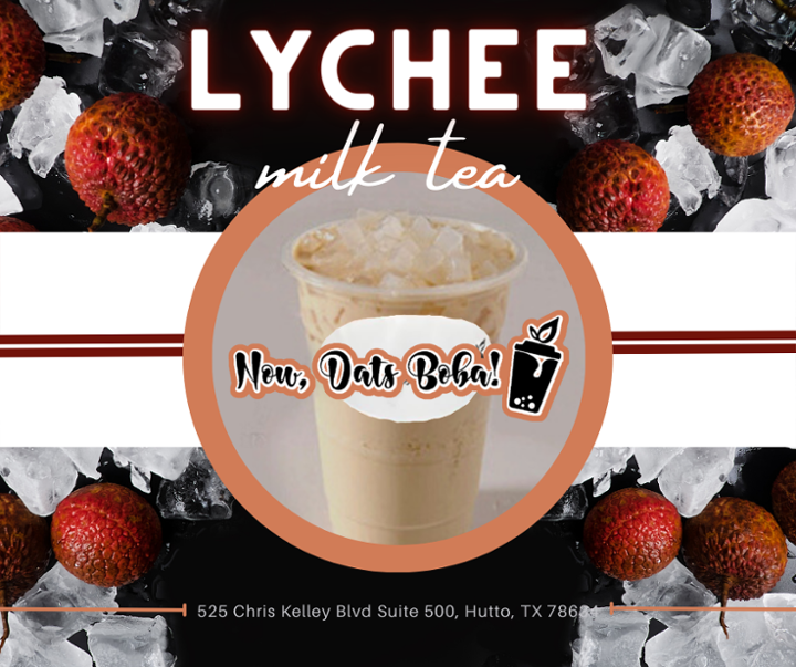 Lychee milk tea