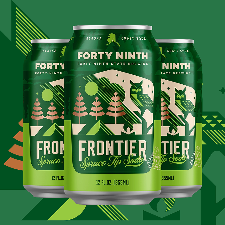 4 Pack Frontier Spruce Tip Soda