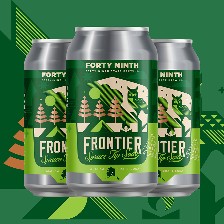 4 Pack Frontier Spruce Tip Soda