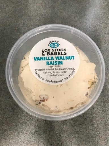 Vanilla Walnut Raisin Cream Cheese