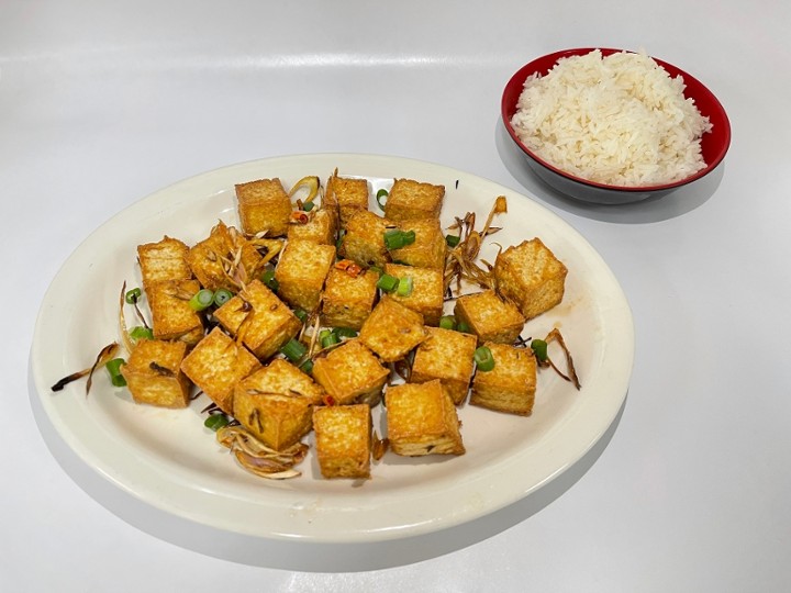 Dau Hu Xao Sa Ot - Stir Fried Chili Tofu