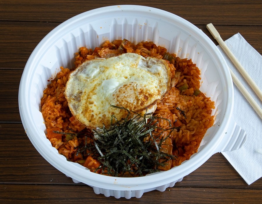 Spicy Kimchi Spam Fried Rice