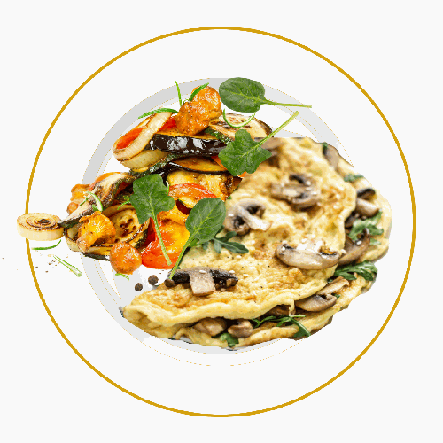 Vegetable Omelette Platter