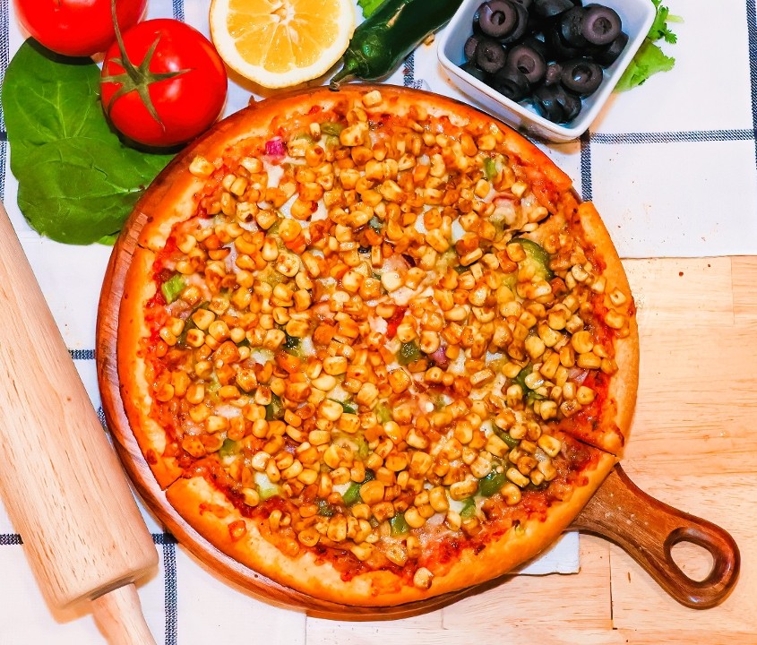Jain Corn Pizza