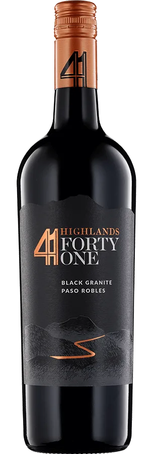 Highlands 41 Black Granite Red Blend Bottle