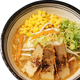 Vege Miso Garlic Ramen (Vegan Miso Soup/Noodle/No-Meat Protein)