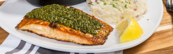 Basil Pesto Salmon