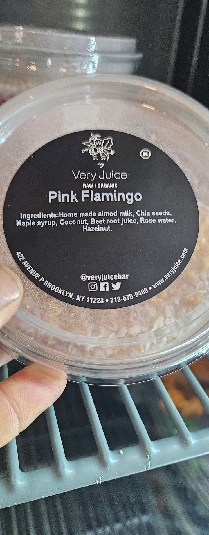 Pink Flamingo chia Pudding