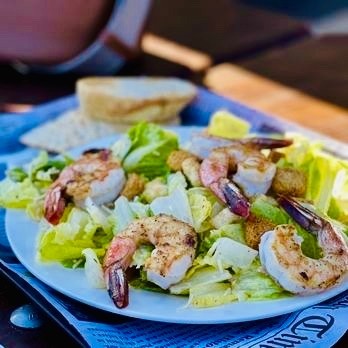 Grilled Prawn Caesar Salad