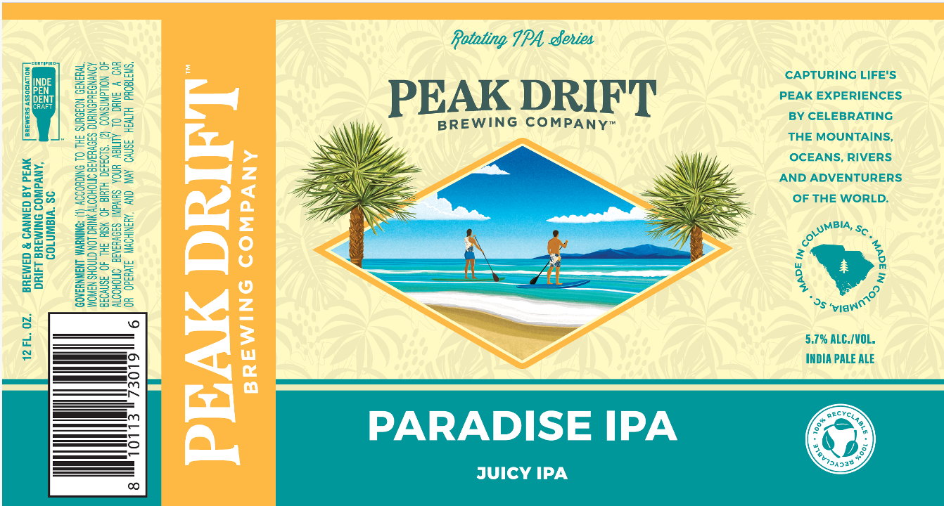 PD PARADISE IPA 6 PACK 12OZ CAN