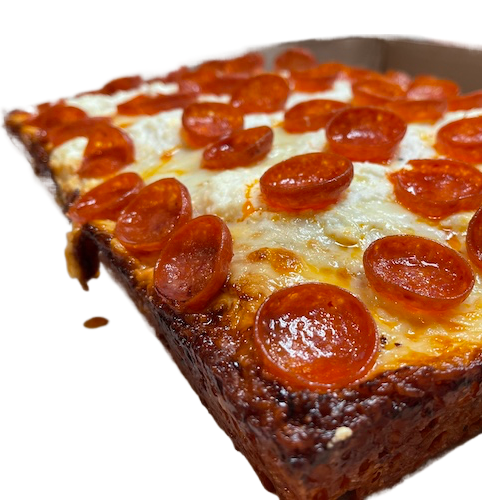 Pepperoni Detroit Style Slice