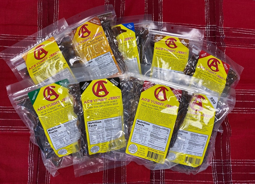 AC's Yummy Beef Jerky- Hot
