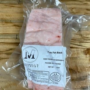 Butchery Fat Back