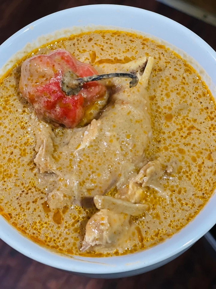 peanut butter soup with rice rice/fufu