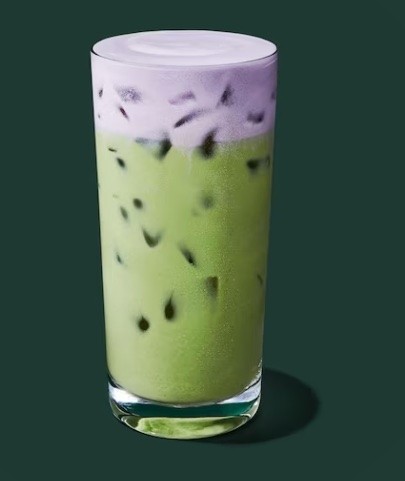 Iced Lavender Cream Oatmilk Matcha