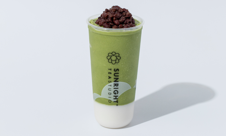 Mochi Matcha Frostie with Red Bean
