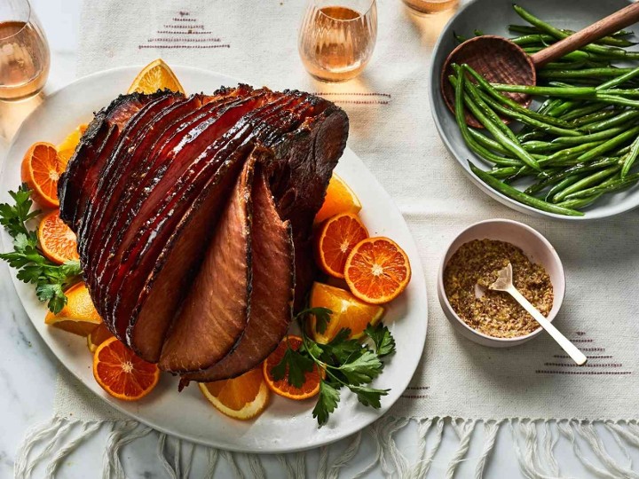 Baked Spiral Cut Ham with a Luxardo Cherry/Rosemary Glaze (Feeds 6 to 8)